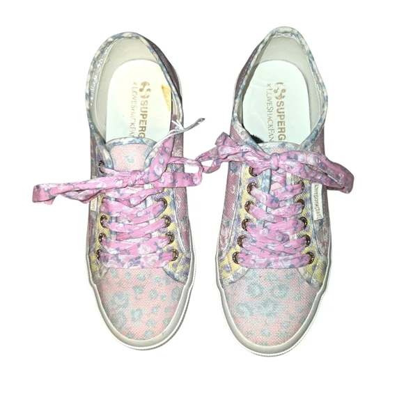 Superga LoveShackFancy Women's Pastel Sneakers Size 8.5 / 39.5 - Picture 3 of 11